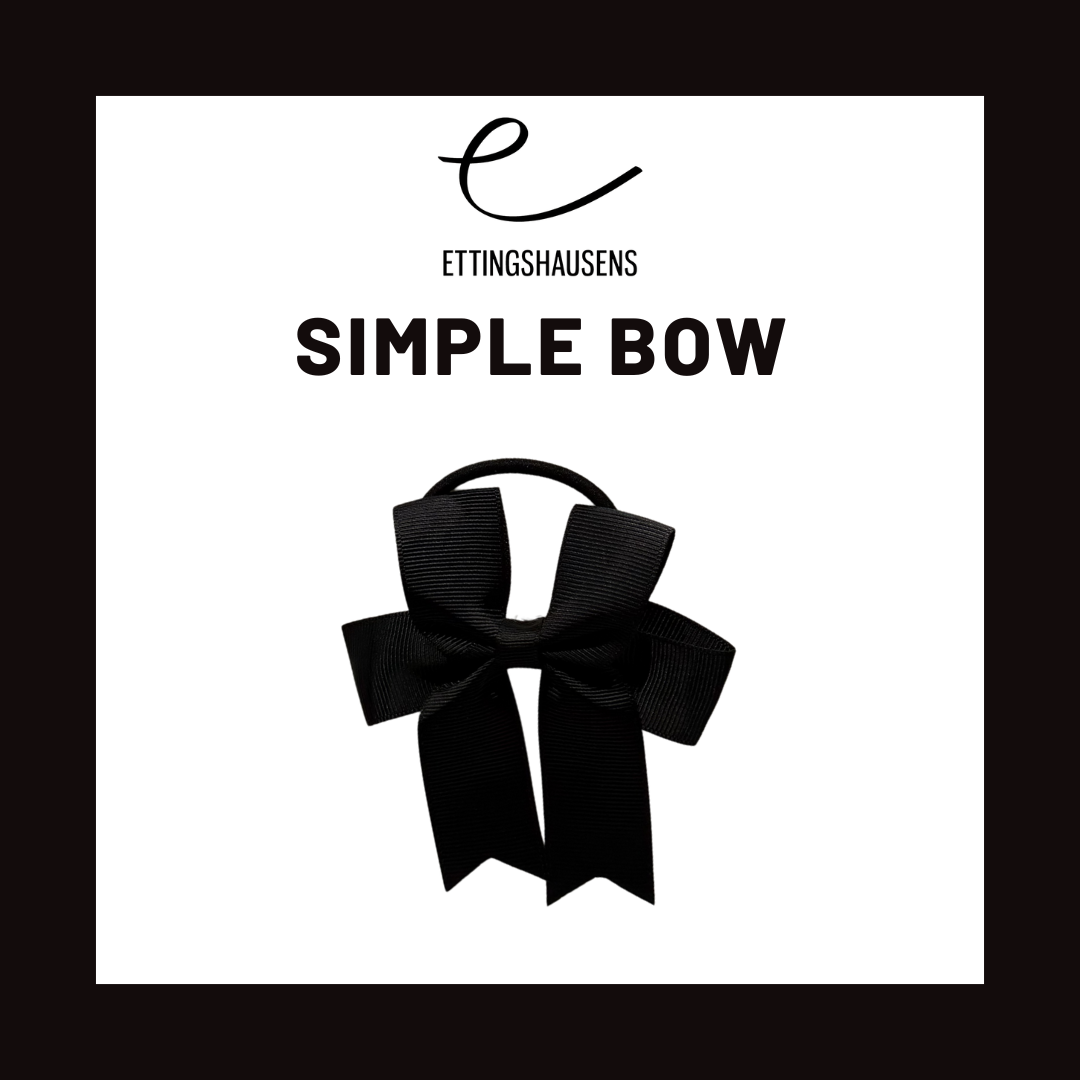 ETTS Simple Black Bow